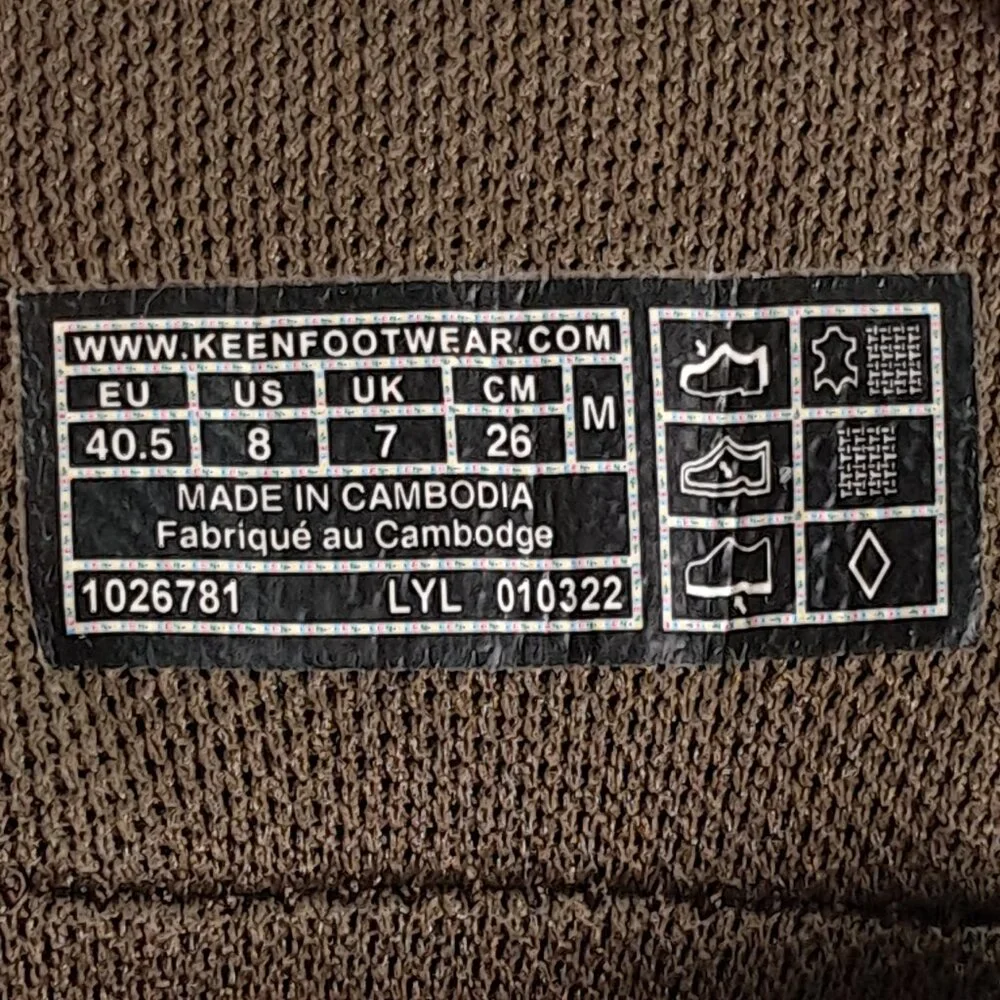 KEEN Circadia Vent Shoes Men 8 Brown Leather Waterproof Hiking Gorpcore 102678